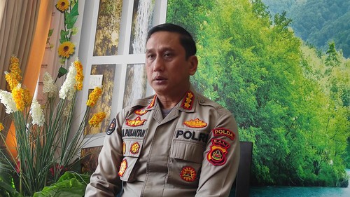 Kabid Humas Polda Bali Kombes Jansen Avitus Panjaitan saat ditemui wartawan di kantornya, Kamis (27/7/2023).
