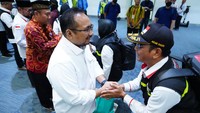 Petugas haji yang pulang ke Tanah Air merupakan gelombang kedua setelah yang pertama pada 21 Juli yang lalu. Foto: Dok Kemenag