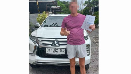 Pelaku penabrak pemotor perempuan hingga tewas di Jalan Sunset Road-Jalan Kunti, Kecamatan Kuta, Kabupaten Badung. (Dok. Polresta Denpasar)