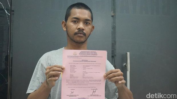 Pencuri mi instan Indomaret Surabaya