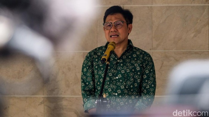 Ketum PKB Muhaimin Iskandar (Cak Imin) menjamu Ketua DPP PDIP Puan Maharani. Pertemuan dua petinggi parpol ini masih sebatas pendekatan dan belum menentukan sikap berkoalisi di Pilpres 2024, Kamis (27/7/2023).