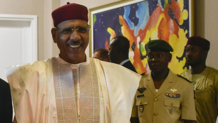 Presiden Niger Mohamed Bazoum (Boureima Hama/Pool Photo via AP/File)