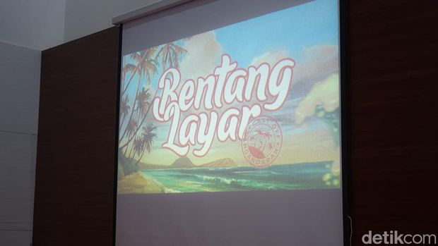 Suasana nonton film pendek di Gedung Perpustakaan Pangandaran