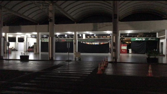 Kondisi bandara Depati Amir pangklpinang. Foto: Deni Wahyono/detikSumbagsel