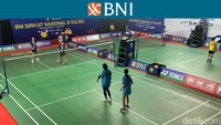 Di partai lain ada Berlian Indah Pinastika/Malika Nur Aqilah vs Farah Faadilah Syarifuddin/Fredella Gavrilia Impak Kamoda. Foto: Mercy Raya/detikcom