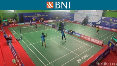 Foto Partai-partai Semifinal BNI Sirkuit Nasional B Sulsel 2023
