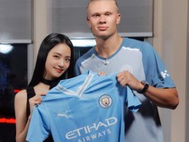 Potret Kebersamaan Jisoo BLACKPINK dan Erling Haaland Man City