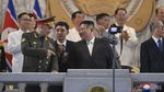 Jumawa Kim Jong Un Pamer Rudal Nuklir-Drone Tempur ke Menhan Rusia
