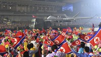 Parade itu, sebut KCNA, juga menampilkan sejumlah drone tempur dan drone mata-mata terbaru buatan Korut.