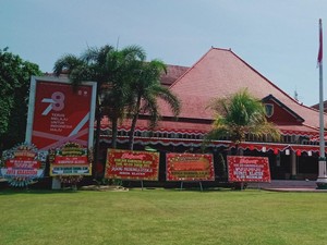 Karangan Bunga Banjiri Pendopo Kabupaten Klaten pada Hari Jadi Ke-219