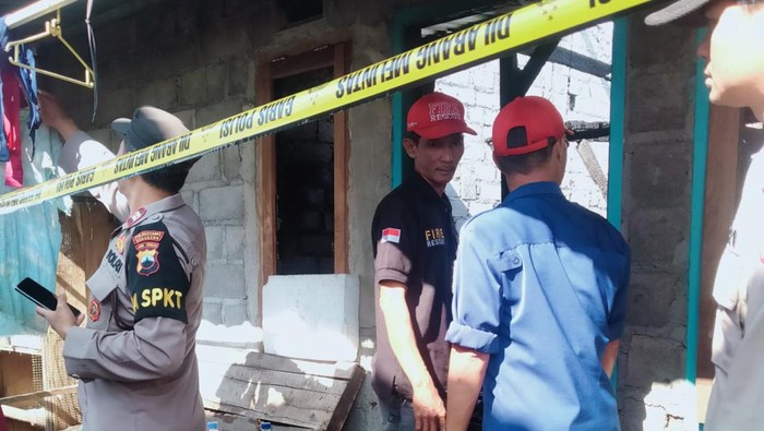Lokasi kebakaran di Jalan Jatisari, Kelurahan Pongangan, Semarang, Jumat (28/7/2023).