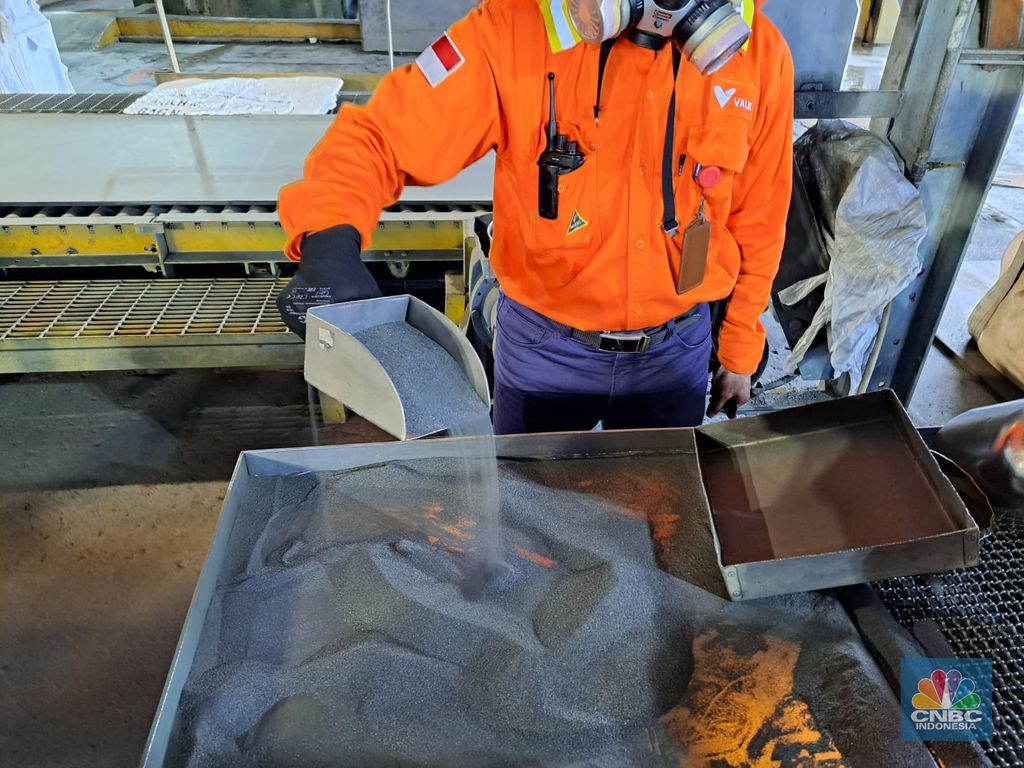 Kegiatan operasi smelter nikel PT Vale Indonesia Tbk. (INCO) di Sorowako, Luwu Timur, Sulawesi Selatan. (CNBC Indonesia/Lucky Leonard Leatemia)
