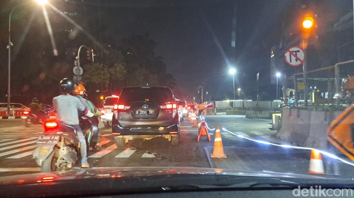 Kondisi lalu lintas Jalan Thamrin