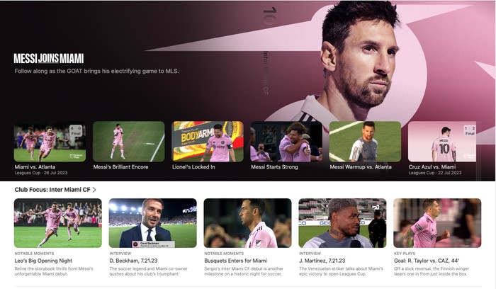 Messi di Apple TV
