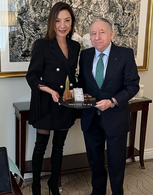 Michelle Yeoh dan Jean Todt pertama kali bertemu di Shanghai.  Foto: Instagram/@michelleyeoh_official