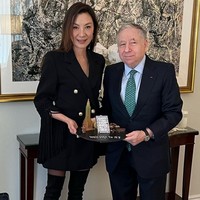 Michelle Yeoh dan Jean Todt pertama kali bertemu di Shanghai.  Foto: Instagram/@michelleyeoh_official