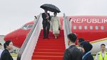 Momen Jokowi Disambut Meriah Saat Tiba di China