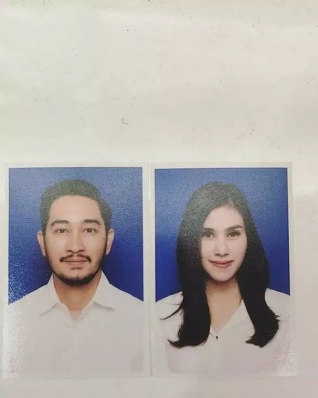 Rumah tangga pasangan artis Syahnaz dan Jeje Govinda sempat diterpa isu perselingkuhan. Ini pas foto Syahnaz dan Jeje di buku nikah. Keduanya tampil formal dengan kemeja putih. Foto: Instagram