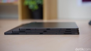 Kesemua tablet Samsung Tab S9 series disokong chipset Snapdragon 8 Gen 2 for Galaxy dengan RAM hingga 12 GB. Foto: Adi Fida Rahman/detikINET