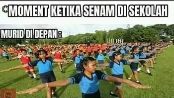 Yang di belakang pasti gerakannya asal. Foto: Instagram/awreceh.id