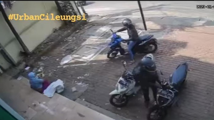 Aksi Curanmor di Cileungsi viral