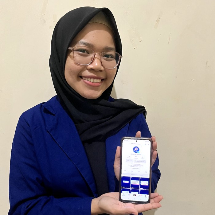 Alifah Nida Luthfiyah dan media pembelajaran kimia di TikTok buatannya