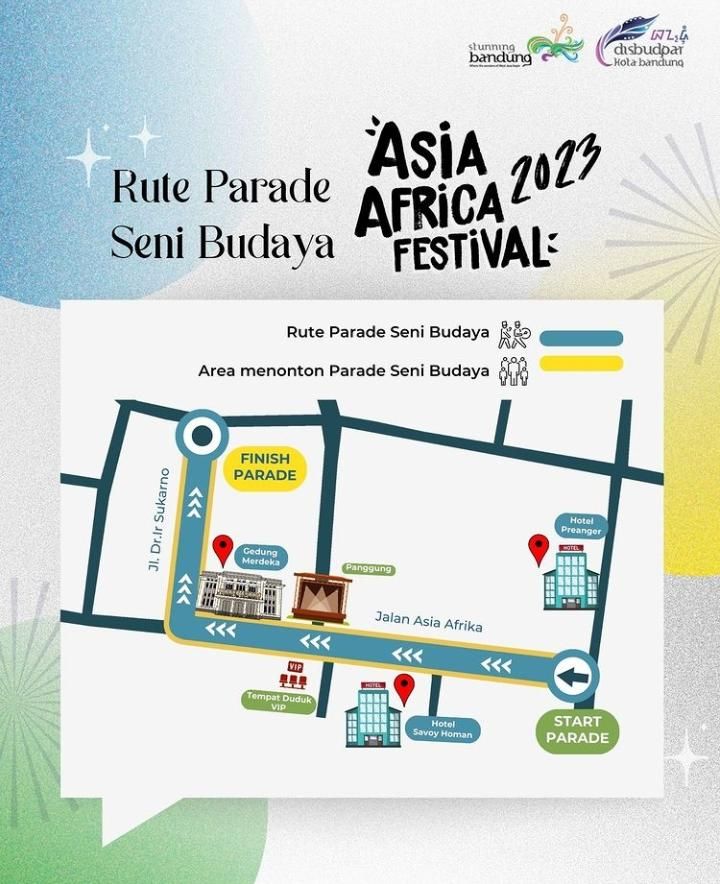 Asia Africa Festival 2023 di Bandung Jadwal dan Lokasi Parkir