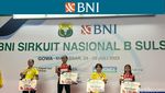 Foto: Podium Juara BNI Sirkuit Nasional B Sulawesi Selatan 2023