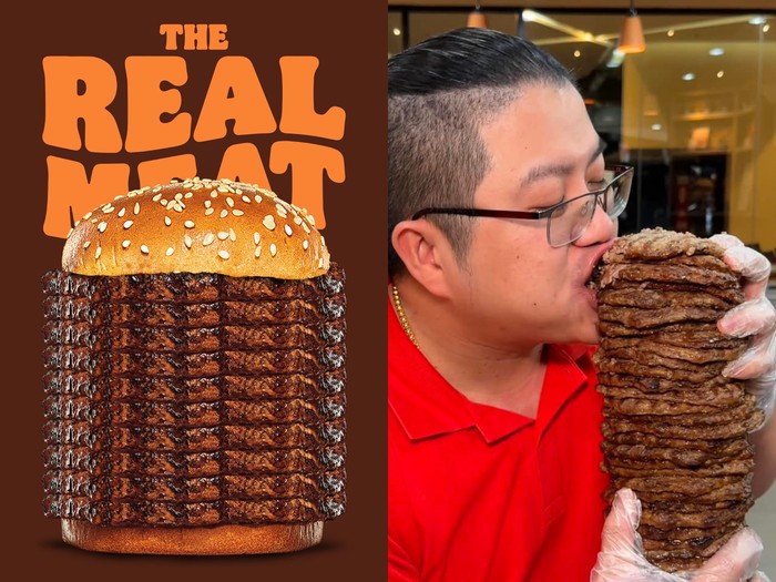 Burger isi puluhan daging patty