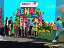 Meriahnya Acara Senam dan Pentas Ceria Anak Indonesia di Solo Safari
