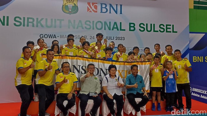 Foto Bersama PB Mansion Exist di BNI Sirnas B Sulsel 2023.