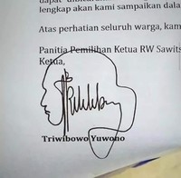 fotoinet bentuk tandatangan unik
