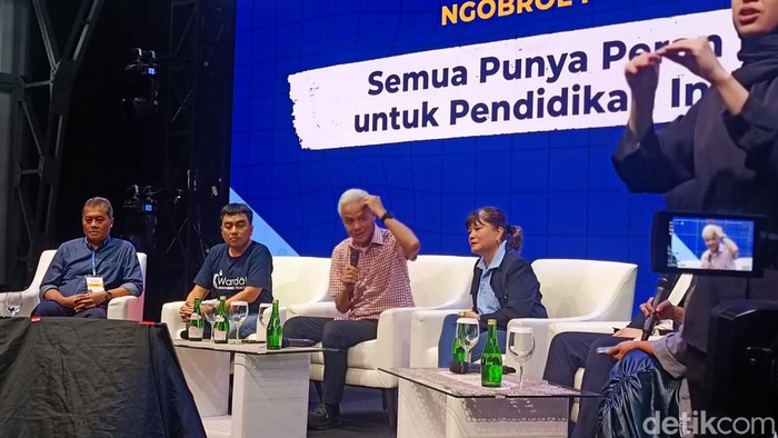 Ganjar Pranowo di Pos Bloc (Anggi/detikcom).