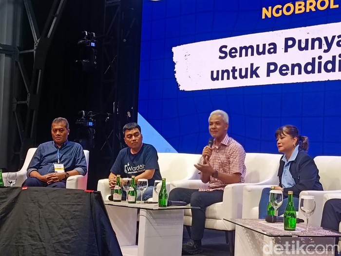 Ganjar Pranowo di Pos Bloc (Anggi/detikcom).