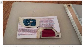 Ini beneran teknik mencontek selevel dewa. Membuat teks contekan dengan metode 3D. Foto: istimewa