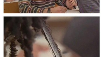 Contekan di rambut. Foto: istimewa