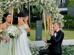 Gaya Lucinta Luna Dilamar Pacar Bule Pakai Baju Pengantin, Jadi Kontroversi