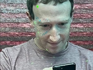 Gaya Mark Zuckerberg Nonton Konser Taylor Swift, Wajahnya Dihias Manik-manik
