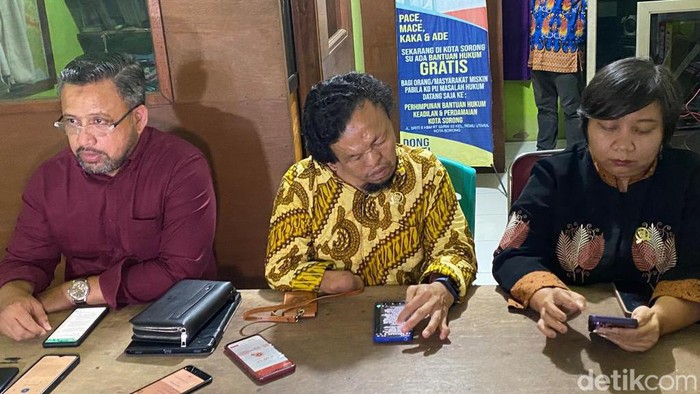 Komnas HAM saat mengadakan press rilis dengan awak media.