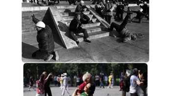 Pada 1988 masyarakat China gemar melakukan latihan senam di sebuah taman, kalau sekarang latihan dansa. (Foto: Reuters)  