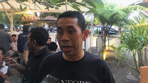 Politikus Partai Gerindra yang juga anggota DPR Kamarussamad saat ditemui di Mataram pada Jumat (28/7/2023).