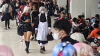 Para cosplayer ini berkumpul memeriahkan acara.