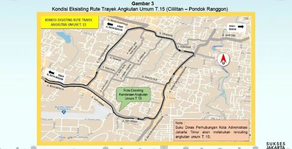 Rekayasa lalin imbas proyek saluran air sepanjang 358,9 meter di Jalan Swadaya, Kelurahan Pondok Ranggon, Jakarta Timur (Dok. instagram @kotajakartatimur).