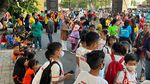 Senam dan Pentas Ceria Anak Indonesia Mulai Diserbu Pengunjung