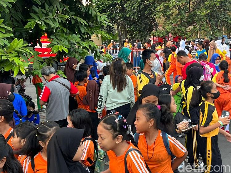 Senam dan Pentas Ceria Anak Indonesia Mulai Diserbu Pengunjung