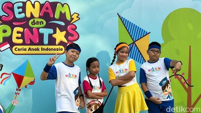 Warna-warni Penuh Keceriaan di Senam dan Pentas Ceria Anak Indonesia