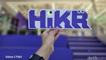 Hasil foto portrait menggunakan kamera Galaxy Z Flip 5.  Foto: Virgina Maulita Putri/detikcom