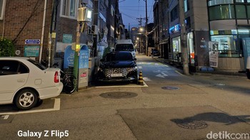 Foto yang diambil saat malam hari dan kondisi minim cahaya juga tidak mengecewakan. Foto: Virgina Maulita Putri/detikcom