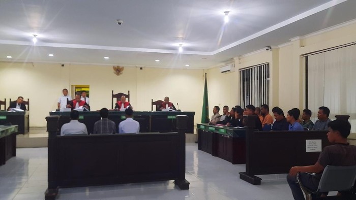 Sidang kasus bentrokan maut memperebutkan lahan sawit di Mamuju Tengah, Sulawesi Barat (Sulbar). Dokumen Istimewa