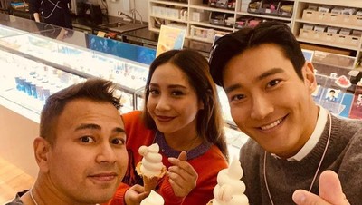 Momen Siwon Choi Saat Ngopi hingga Makan Es Krim Bareng Raffi Ahmad